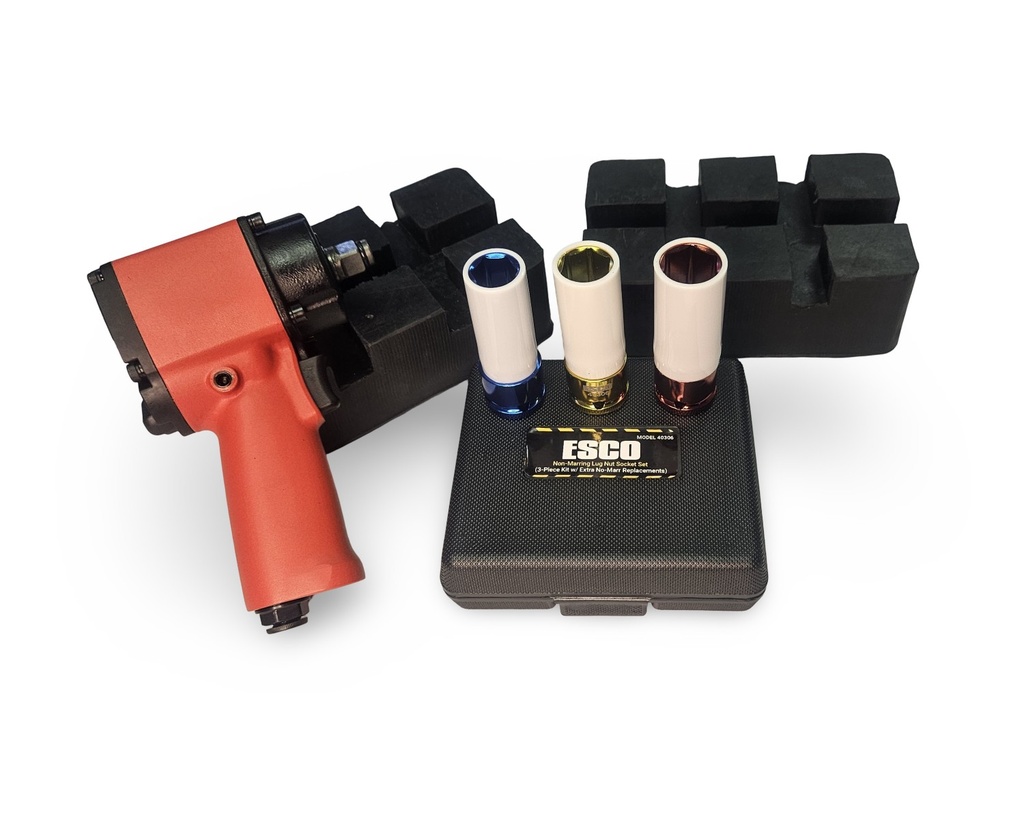 LIFT BLOCKS PLUS SOCKET SET PLUS IMPACT WRENCH