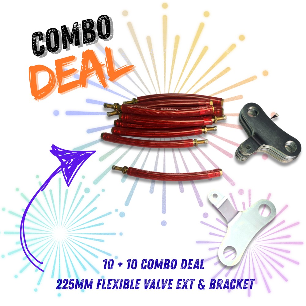 10+10 COMBO: 225MM FLEX EXTENTION PLUS BRACKET