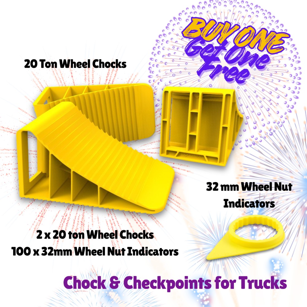 20 TON CHOCKS & 100 X 32MM WHEEL INDICATOR