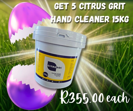 [1297] GRIT HAND CLEANER 15KG - CITRUS