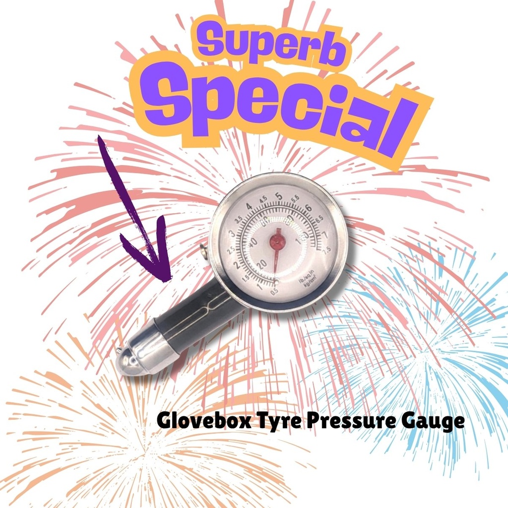 GLOVEBOX TYRE PRESSURE GAUGE